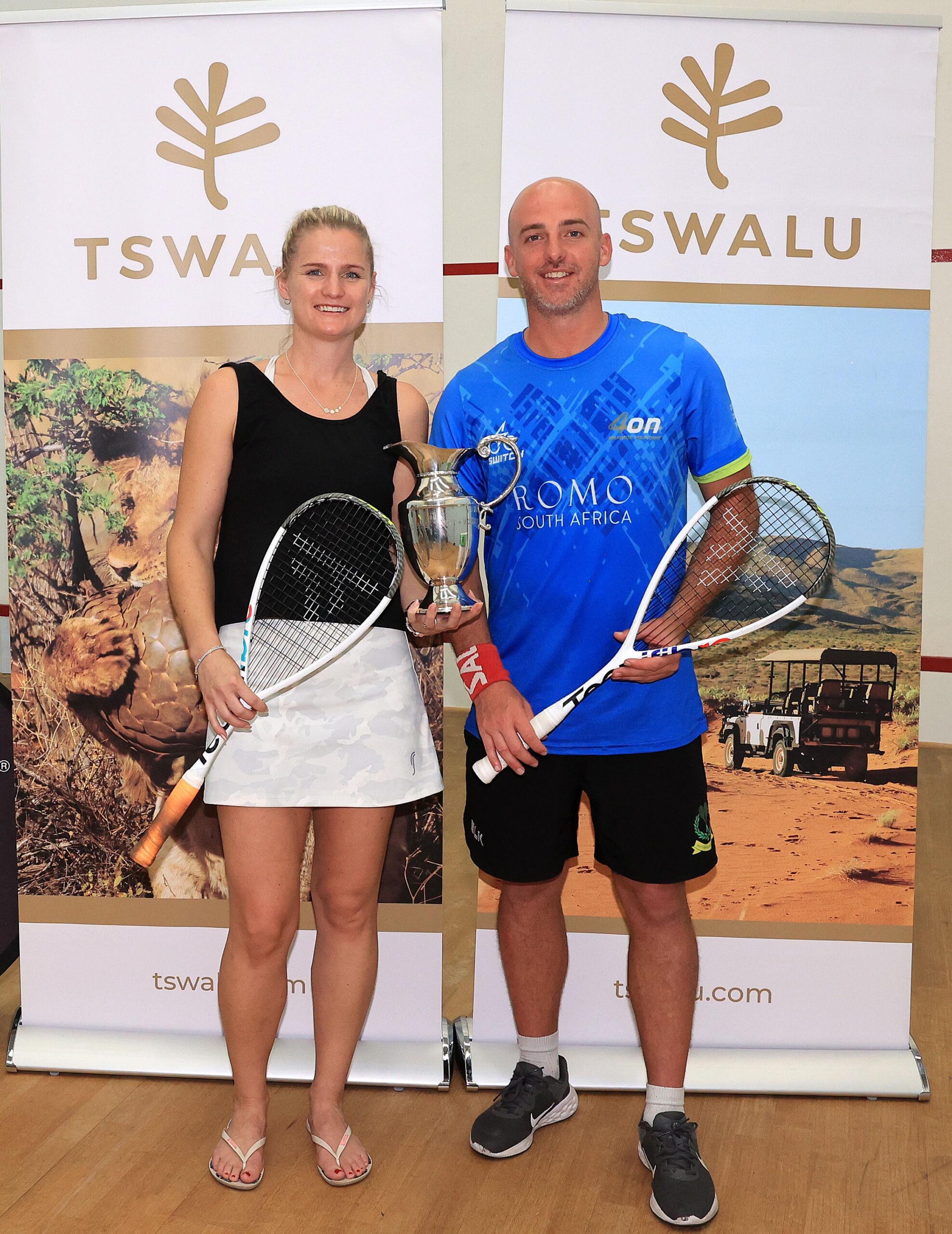 Featured image for “Wood and Potgieter eye fourth straight Tswalu South African mixed squash title”