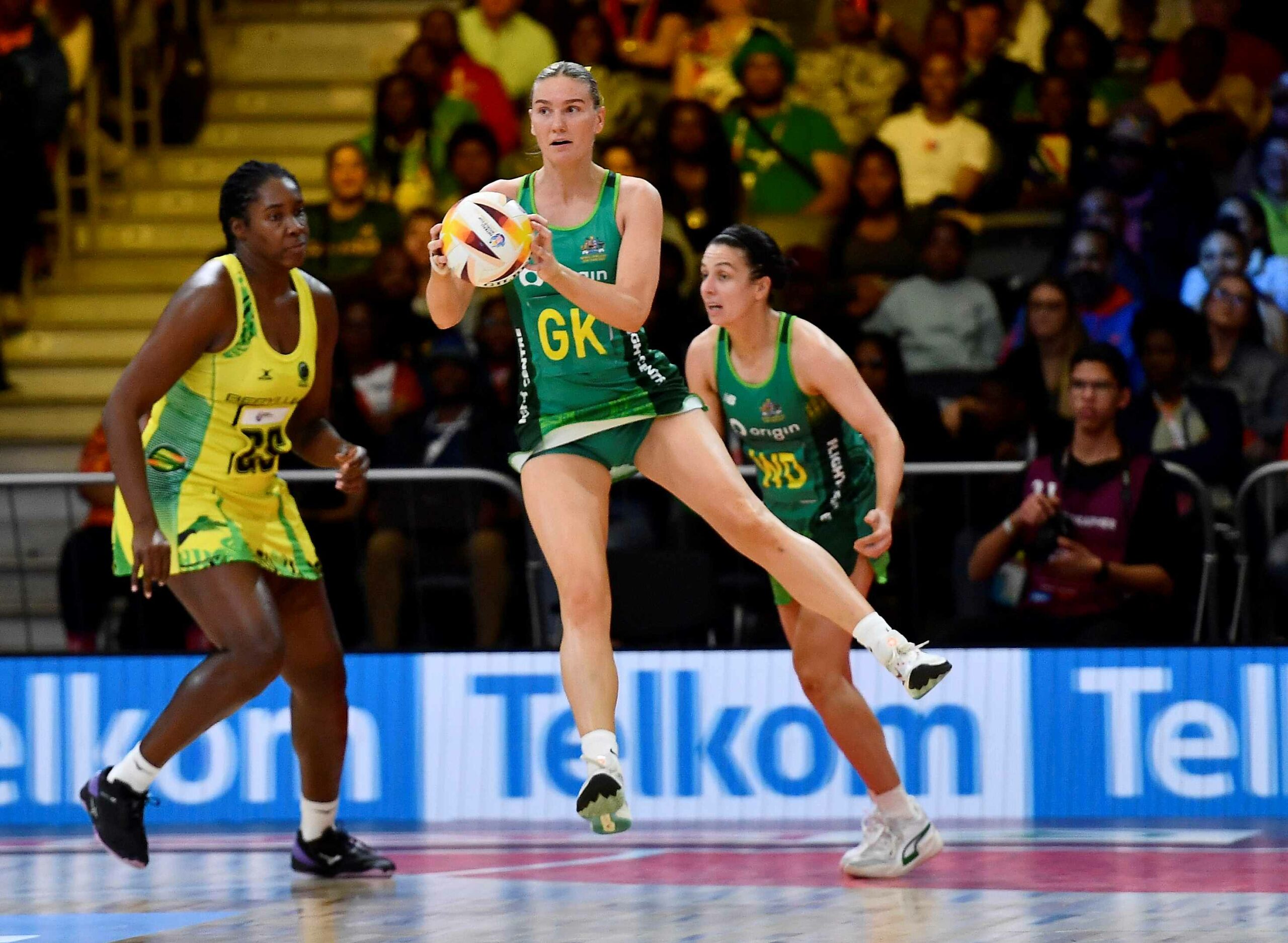 Featured image for “Australia fend off Jamaica to book spot in ninth straight Netball World Cup final”
